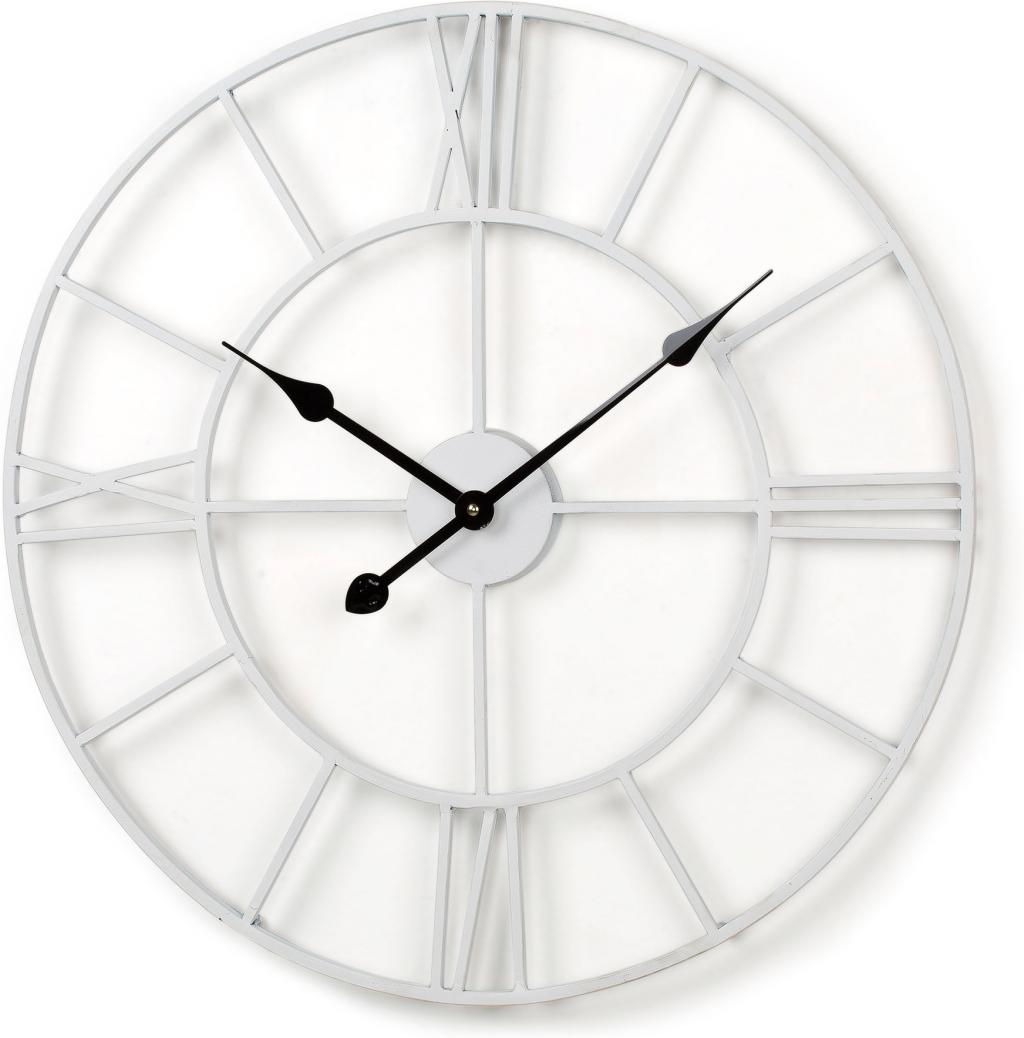 LaForma Wanduhr Audrin 60 cm Metall Weiß La Forma - Designwohnen.de LaForma Wanduhr Audrin 60 cm Metall Weiß La Forma - Designwohnen.de